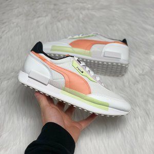 Puma Future Rider MIS Womens Low Top Trainer Shoes White 384860-01 NEW Size 7.5